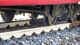 Um Verformungen zu verhindern: Die Rhätische Bahn malt mancherorts Schienen weiss an, damit sie nicht ganz so heiss werden.