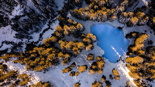 Das Leserbild des Jahres: Ein idyllischer Bergsee im Safiental.