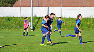 Torjubel der Db-Junioren während des Freundschaftsspiels gegen Frauenfeld.