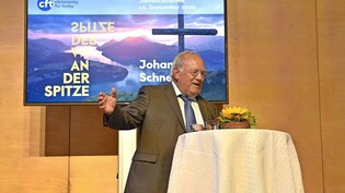 Prominenter Redner: Alt Bundesrat Johann Schneider-Ammann spricht in Kaltbrunn über das Leben an der Spitze. 