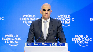 Bundespräsident Alain Berset hielt am Dienstag die Eröffnungsrede am Weltwirtschaftsforum WEF in Davos.