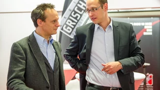 Ständerat Stefan Engler (links) und Nationalrat Martin Candinas gelten als mögliche Nachfolger für Bundesrätin Doris Leuthard.