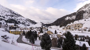Bivio Dörfer Dorf Graubünden Winter