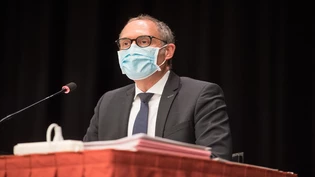 Regierungsrat Christian Rathgeb spricht zum künftigen Bündner Wahlsystem.