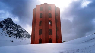 Zehn fünfeckige Ecktürme bilden den Julierturm.