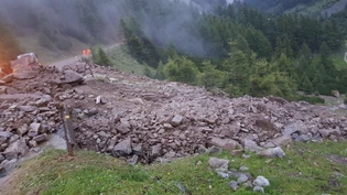 Der Flüelapass wurde verschüttet. 