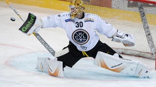 Lugano-Goalie Elvis Merzlikins könnte seine Künste schon bald in St. Moritz aufführen. 