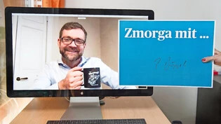 «Zmorga» über den grossen Teich via Skype: SRF-Korrespondent Peter Düggeli in seinem Homeoffice in Washington D.C.