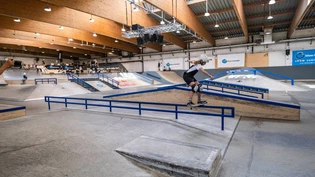 Die junge Skateboarderin gilt als grosses Nachwuchstalent.