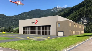 Viel Platz: Die neue Rega-Basis auf dem Flugplatz in Mollis lässt keinen Wunsch offen.