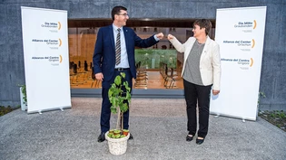 Neue Führung: Kevin Brunold und Aita Zanetti präsidieren gemeinsam die neue Mitte-Partei.
