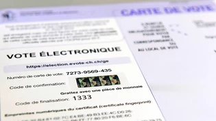Dauerthema: Immer wieder werden Versuche gestartet, E-Voting in der Schweiz zu etablieren. Hier im Bild eine Wahlkarte für das E-Voting im Kanton Genf für die eidgenössischen Wahlen 2015.