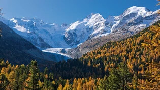 Von Schwund betroffen: Der Morteratschgletscher in der Berninagruppe leidet ebenfalls unter den folgen der globalen Erwärmung (Foto aus dem Herbst).