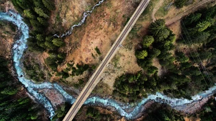 Energiegewinnung: Die Plessur wird für die Stromproduktion aus Wasserkraft genutzt. Hier im Bild das Langwieser Viadukt mit der Plessur. 