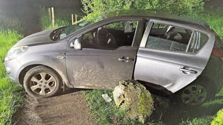 Nach Durchbrechen einer Polizeisperre und der Schussabgabe durch die Polizei endet die Flucht der mutmasslichen Einbrecher an einem Stein auf dem Fussweg Richtung Niederberg nach Oberurnen.