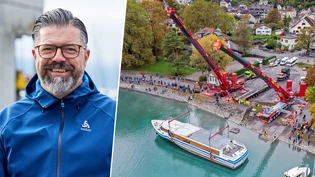 Die spektakulärste Züglete des Jahres: Im vergangenen November wird das Motorschiff «Schwyz» vom Zuger- an den Walensee transportiert und in Weesen eingewassert. Neu gehört es zur Flotte des Schiffsbetriebs Walensee von Geschäftsführer Daniel Grünenfelder.