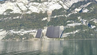 So könnte sie aussehen: Die St. Gallisch-Appenzellische Kraftwerke und die Elektrizitätswerke des Kantons Zürich wollen am nördlichen Walenseeufer eine Solaranlage bauen.