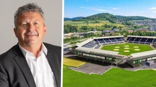 In gut einem Jahr ist es für die Firma Nüssli so weit: Dann wird das Esaf-Stadion, auf diesem Bild 2022 in Pratteln, auf dem Flugplatz in Mollis aufgebaut. «Die Arena aufzubauen ist relativ einfach», sagt Georg Högger.