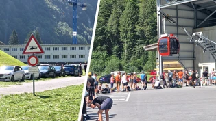 Autos und Menschen stehen Schlange: Das Tierfed in Linthal ist Ausgangspunkt für viele Wanderungen. 