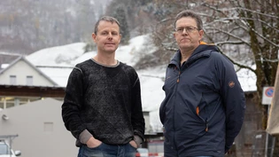 Ruedi Zweifel (links) und Ruedi Stüssi: Sie können im Hintergrund auf ein Team von Naturgefahrenspezialisten zählen.