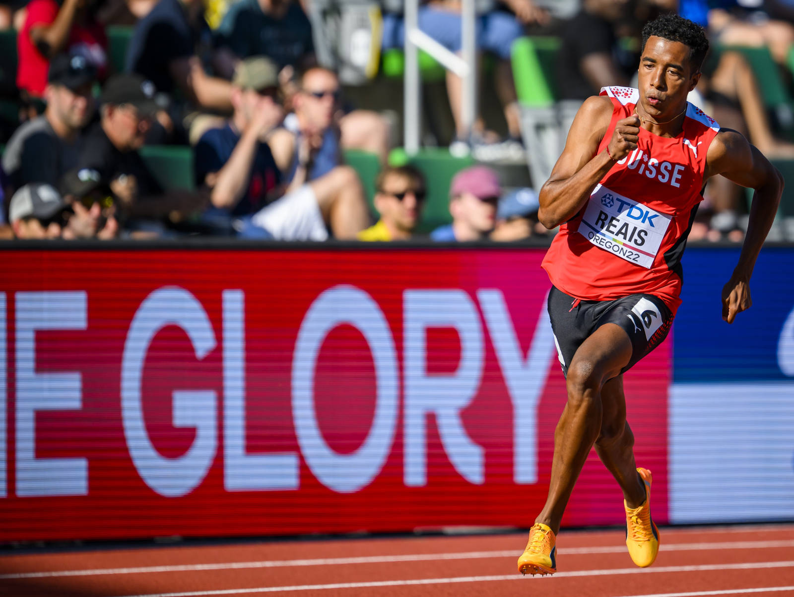 20,71 Sekunden: William Reais während seiner 200-Meter-Qualifikation in Eugene.