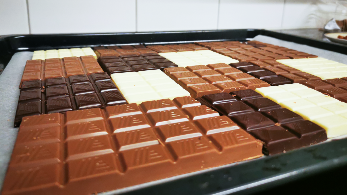 Mix nach Wahl: Für die «Bruch-Schoggi» können allerlei Sorten von Schokolade genutzt werden. 