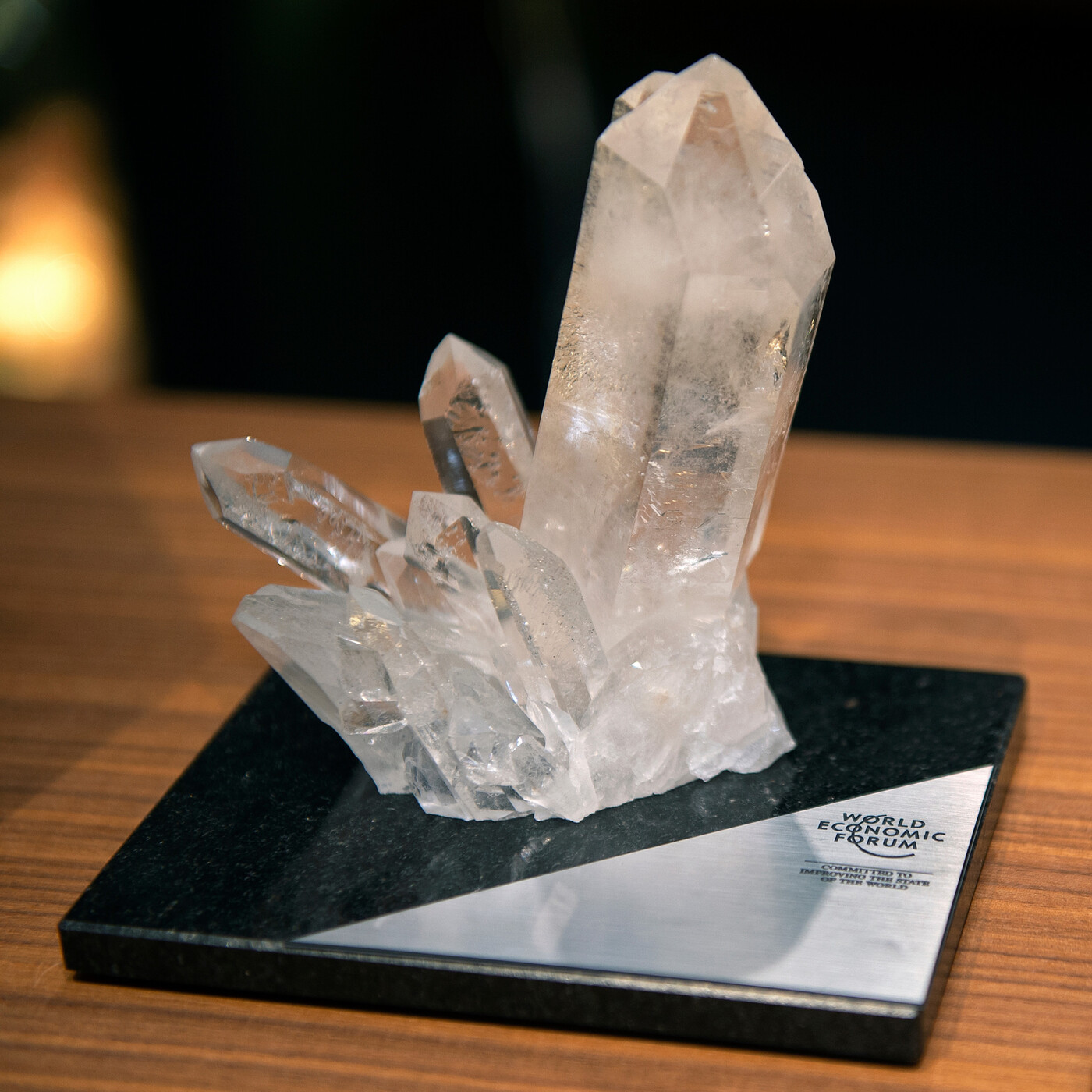 Kristalle für die WEF-Prominenz: So sehen die Crystal Awards aus, die im Rahmen des Jahrestreffens in Davos verliehen werden.