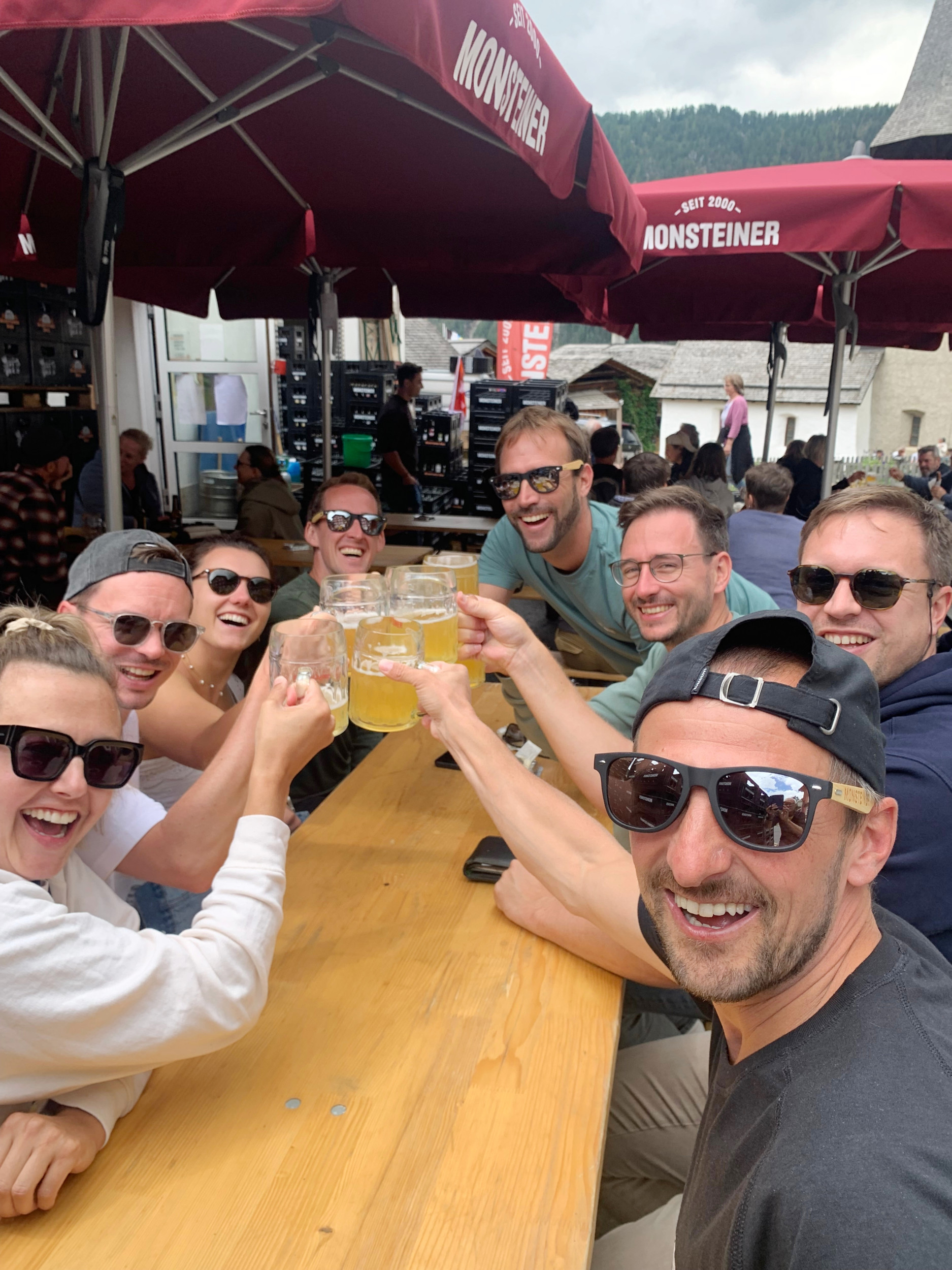 Das Festbier trug seinen Teil zur guten Stimmung bei.  
