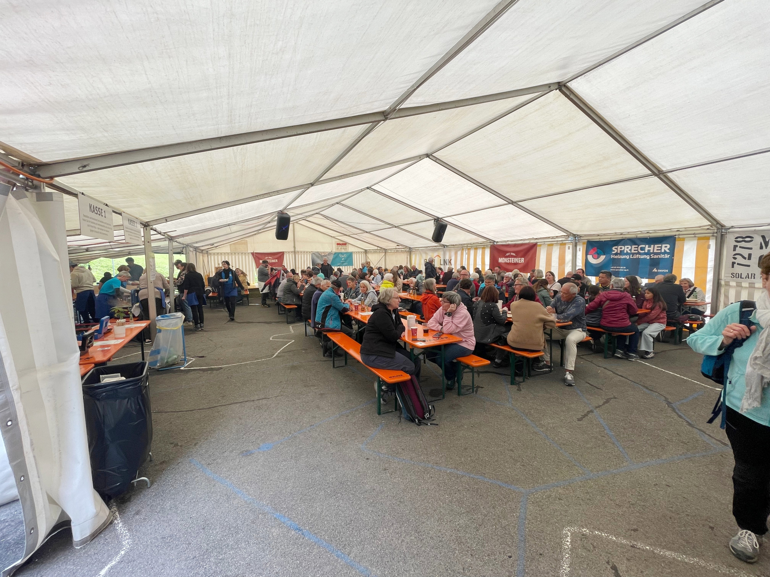 Über alle vier Festtage war das Festzelt gut gefüllt.  