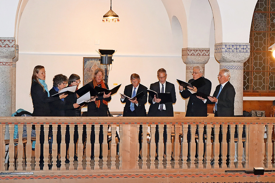 Das Davoser Oktett bot hohe gesangliche Qualität.  