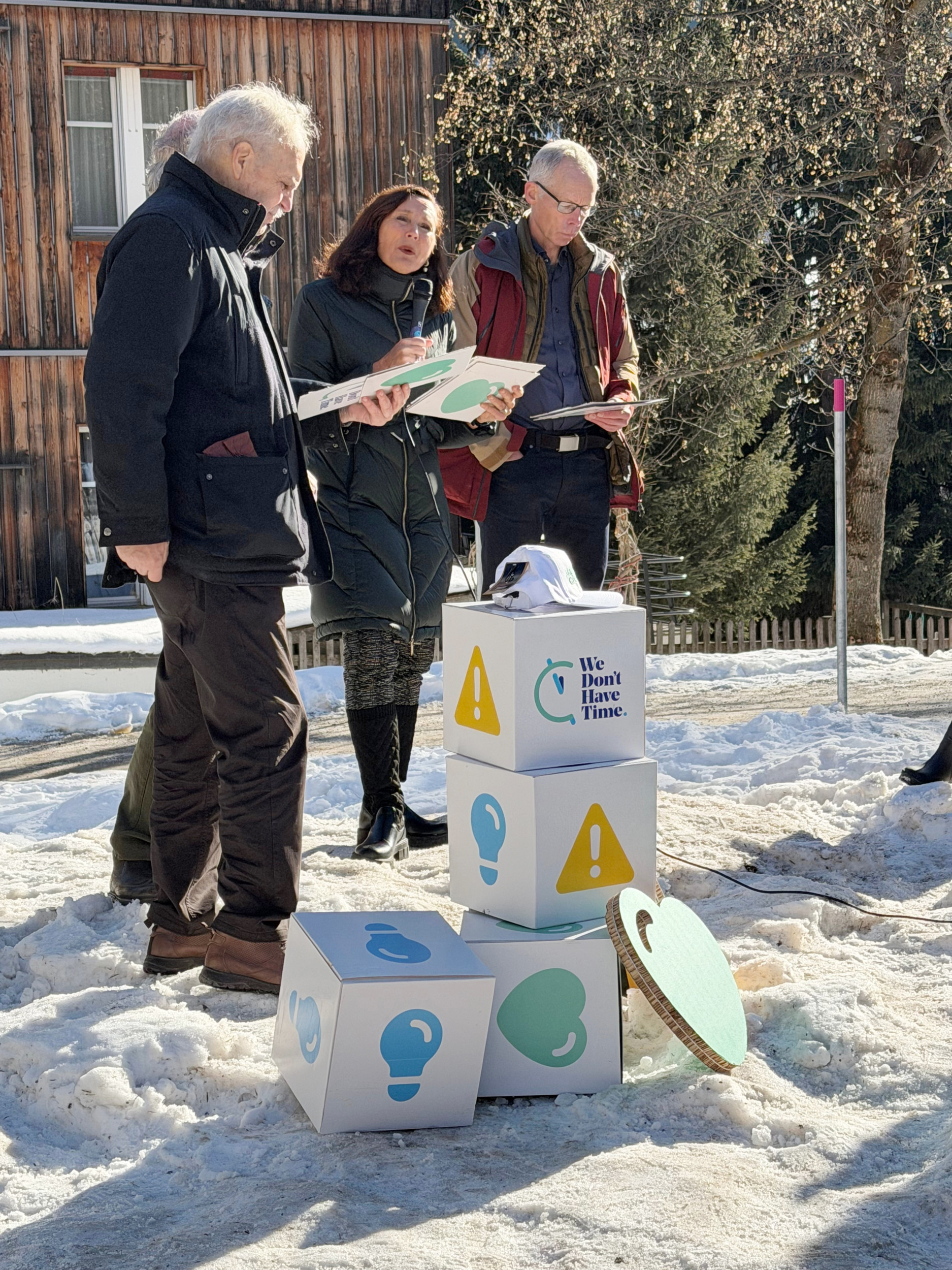 «We Don’t Have Time» machten auf die Dringlichkeit klimapolitischen Handelns aufmerksam.