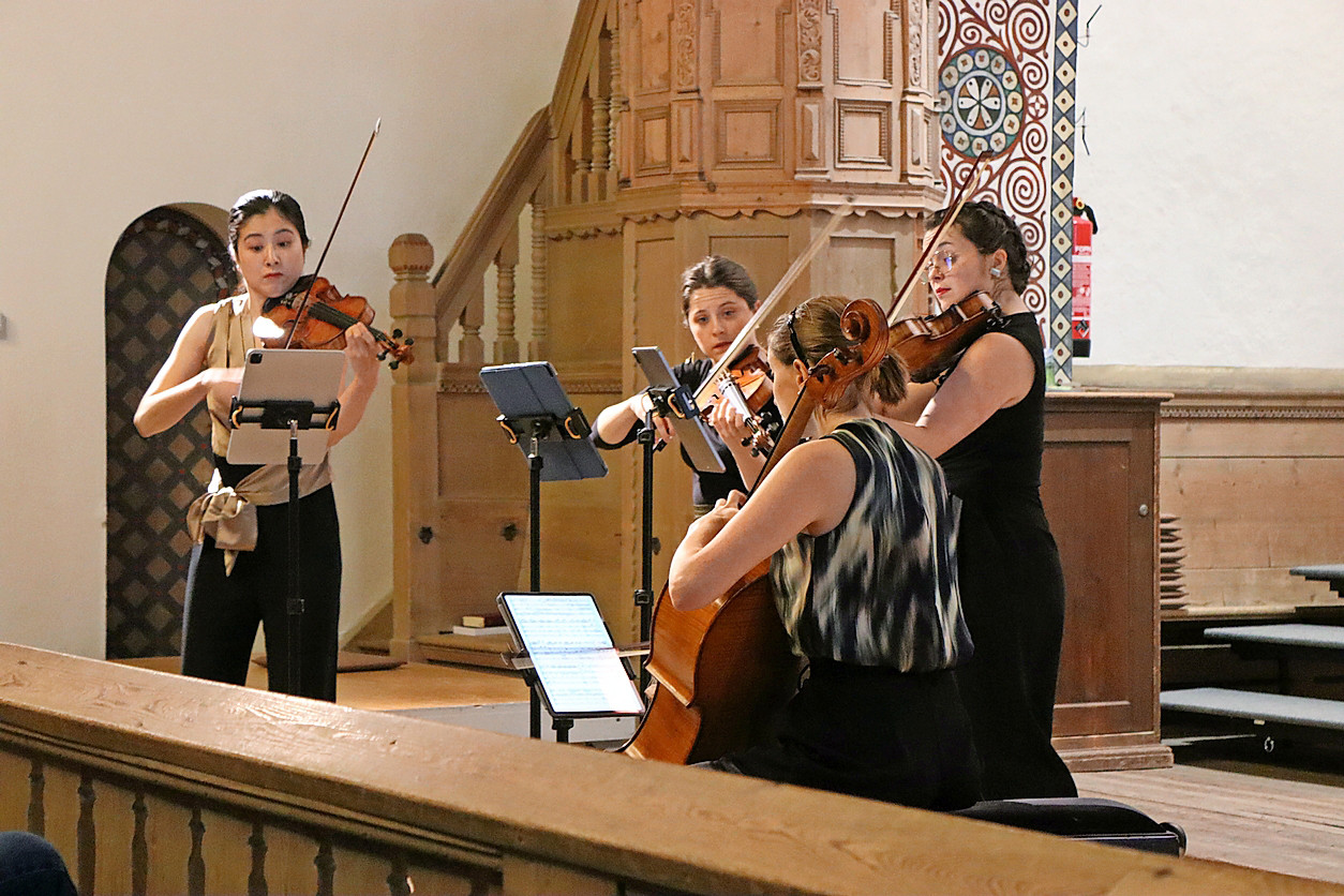Das Moser String Quartett sorgte für musikalische Leckerbissen.  